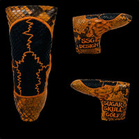 SSG 2024 Halloween Orange/Black Snakeskin Putter Cover - Blade