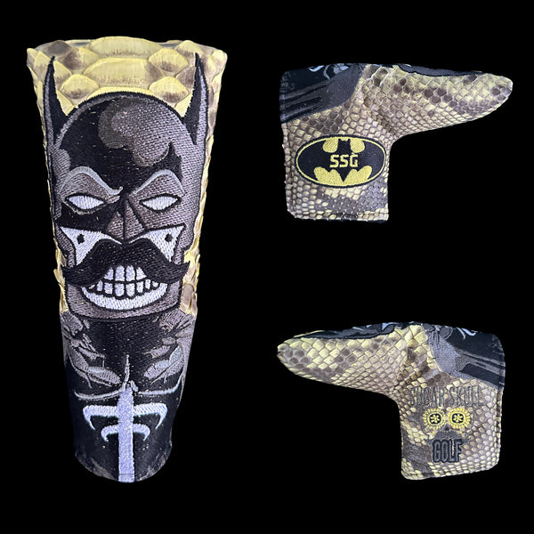 SSG 1/1 Snakeskin Batman Skull Putter Cover