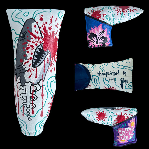 SSG 1/1 Hand Painted Shark Putter Cover