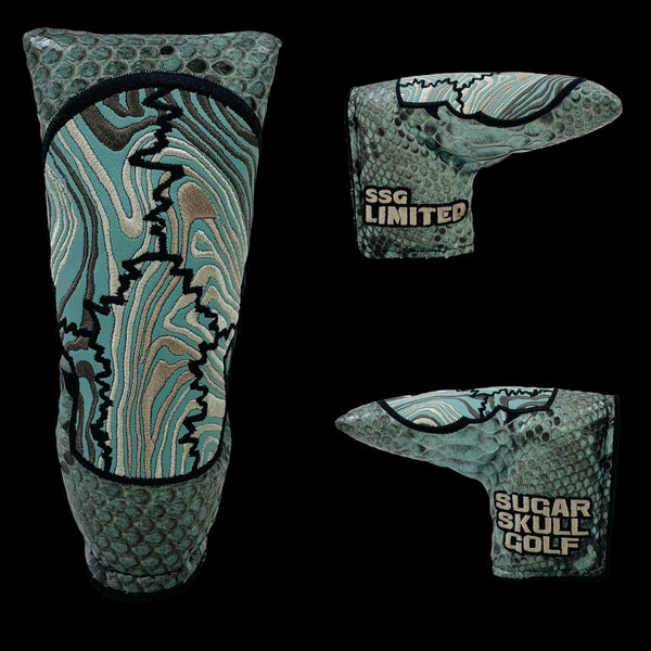 SSG 2025 Light Blue Snakeskin Putter Cover - Blade