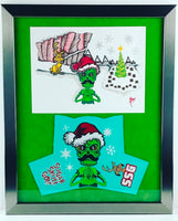 SSG Framed Grinch Headcover & Original Drawing